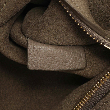 Exclusive Celine Taupe Soft Grained Calfskin Small Belt Cabas Phantom — Lifestyle View