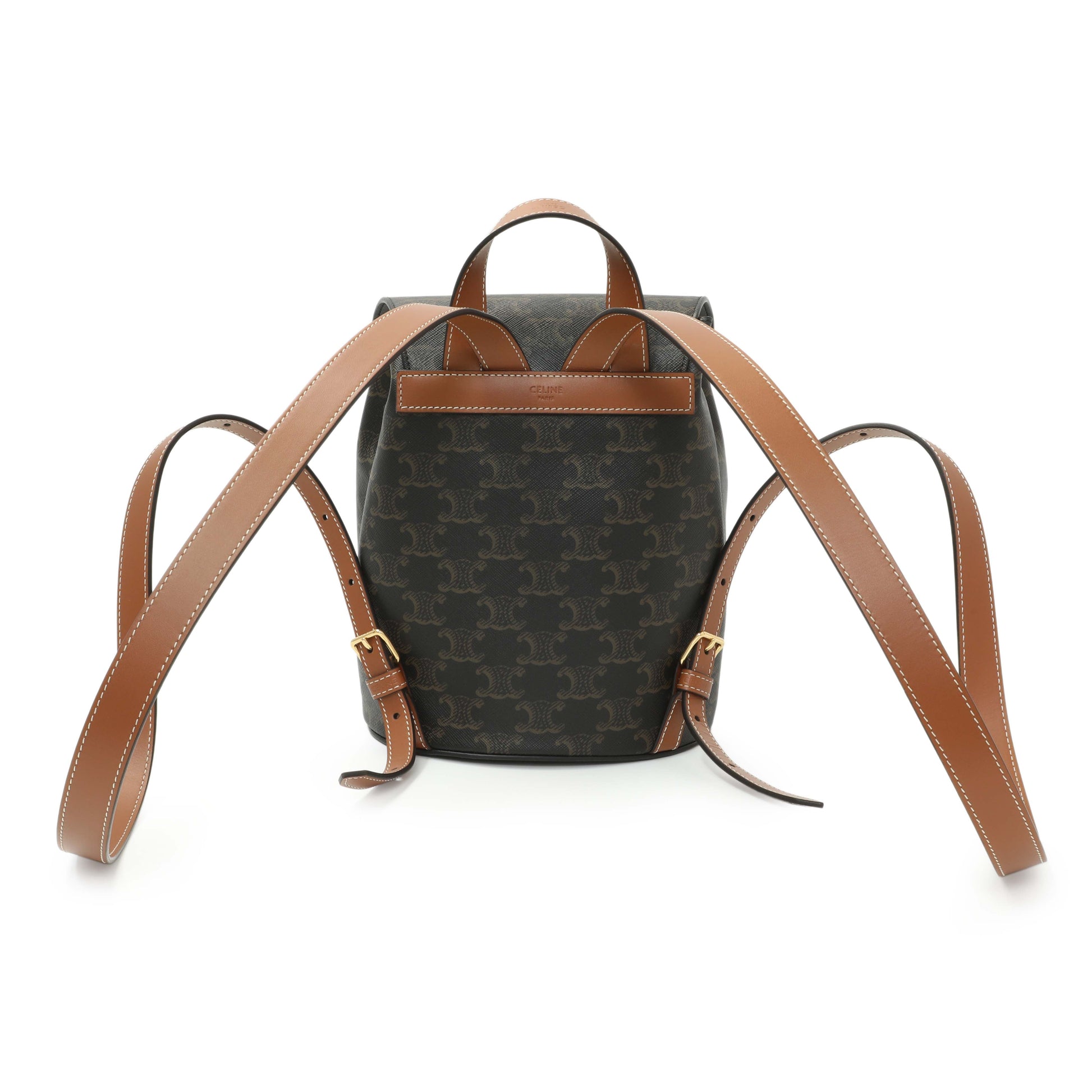 Exclusive Celine Triomphe Canvas Bonnie Backpack — Side View