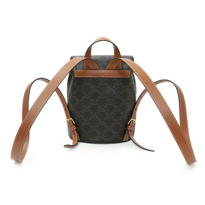 Exclusive Celine Triomphe Canvas Bonnie Backpack — Side View