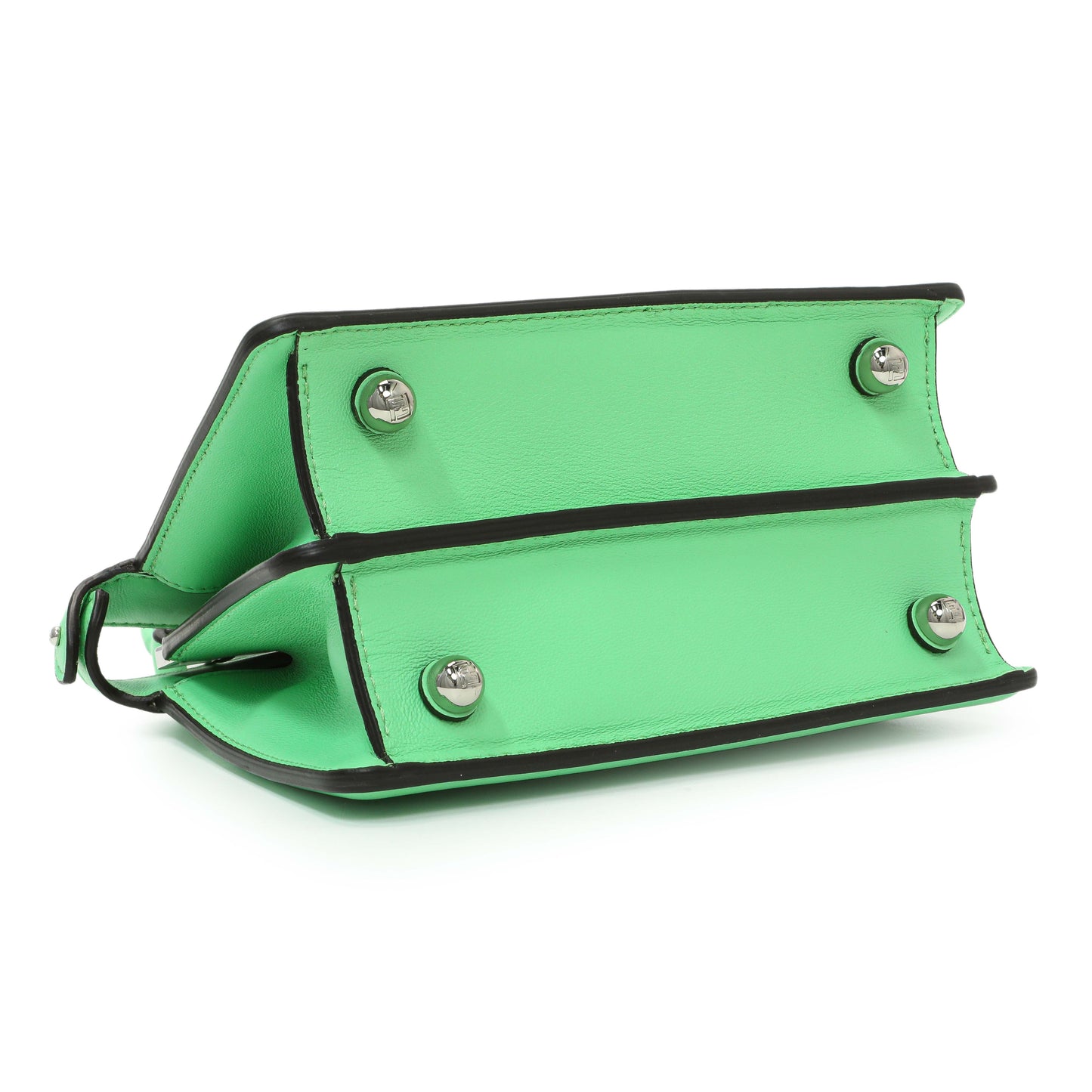 Exclusive Fendi Edamame Shiny Nappa Petite Peekaboo I SEE U Satchel — Back View