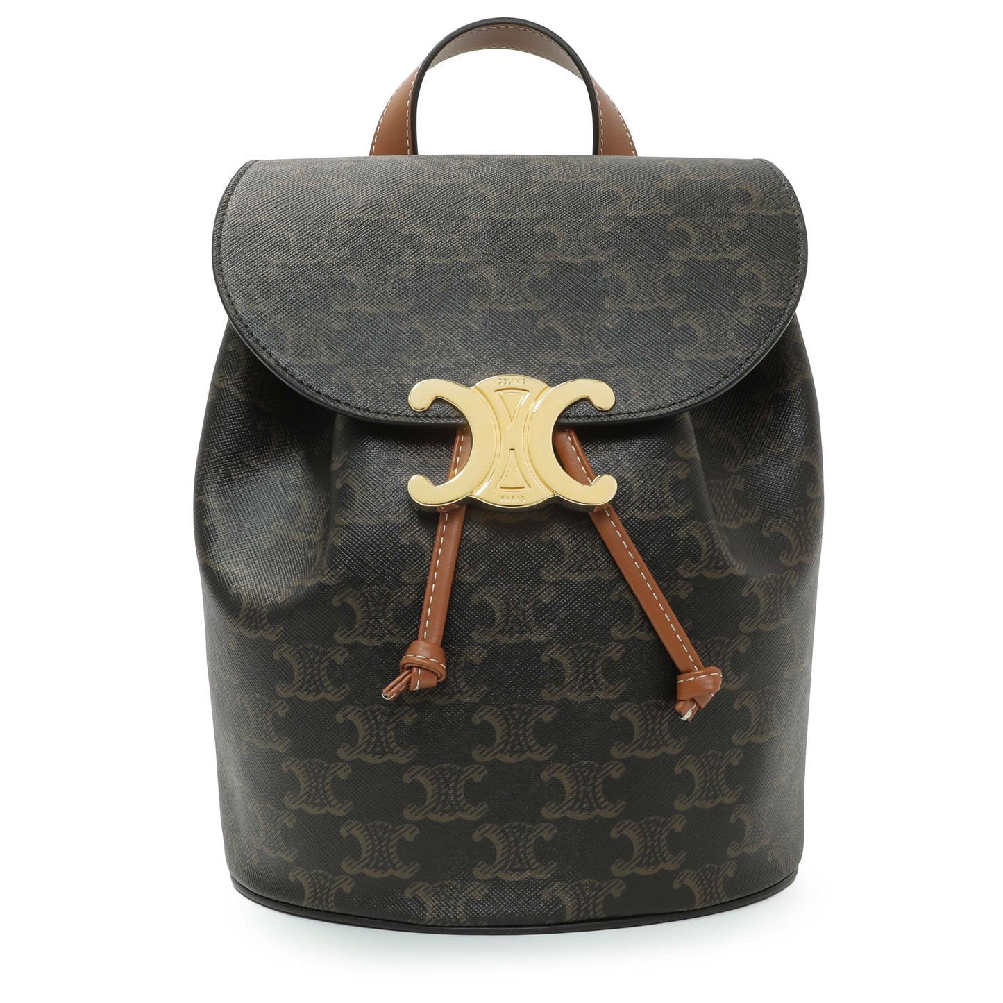 Exclusive Celine Triomphe Canvas Bonnie Backpack — Front View