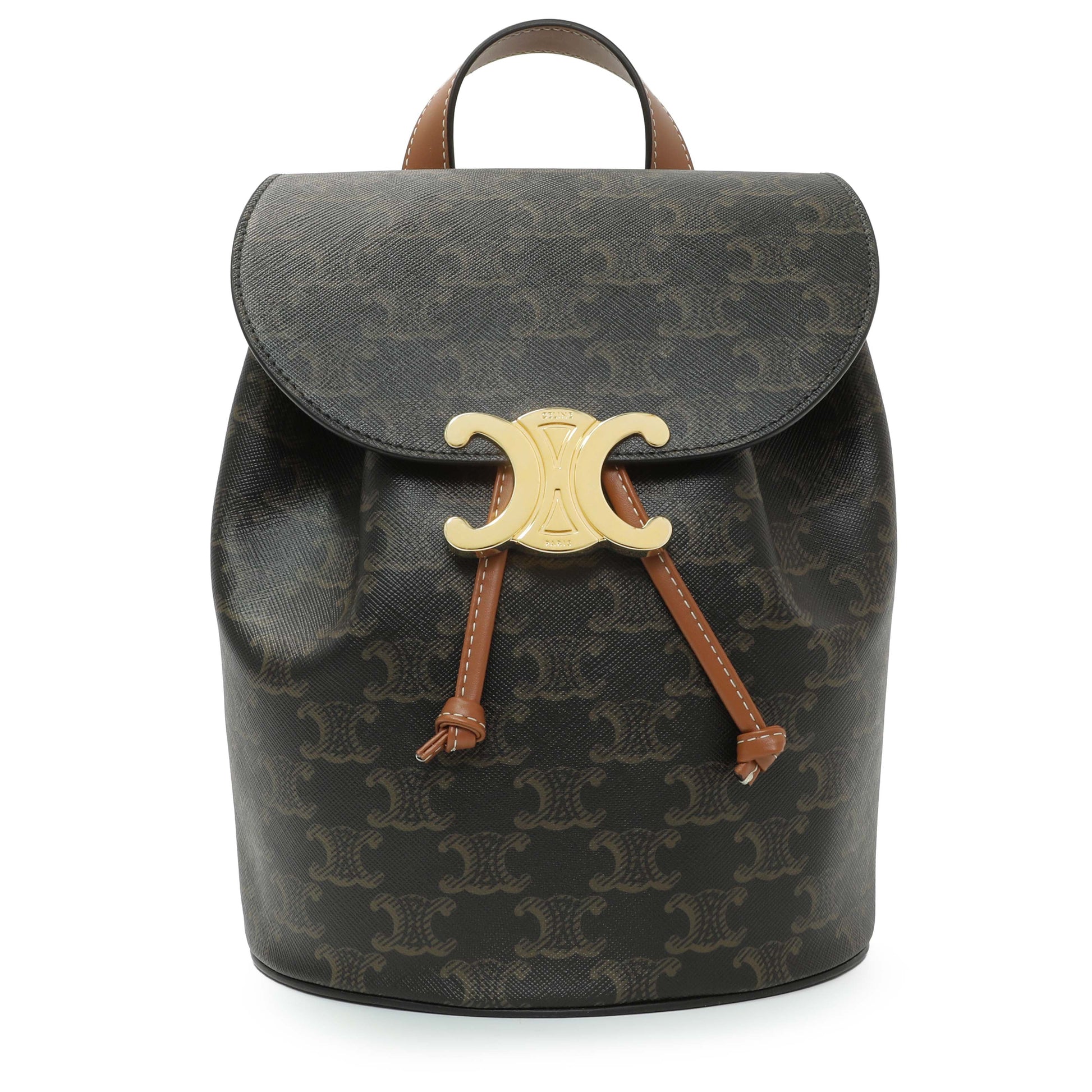 Exclusive Celine Triomphe Canvas Bonnie Backpack — Front View
