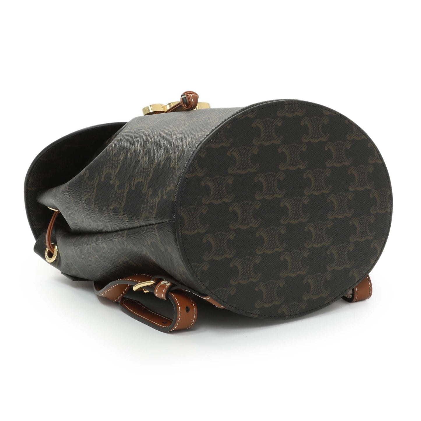 Exclusive Celine Triomphe Canvas Bonnie Backpack — Back View
