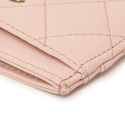 Exclusive Chanel Pink Quilted Lambskin Card Holder — Alternate View 11