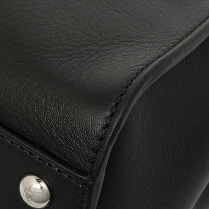 Exclusive Fendi Black Vitello Seta Snakeskin Crocodile Monster Eyes Medium Peekaboo Iconic Satchel — Alternate View 7