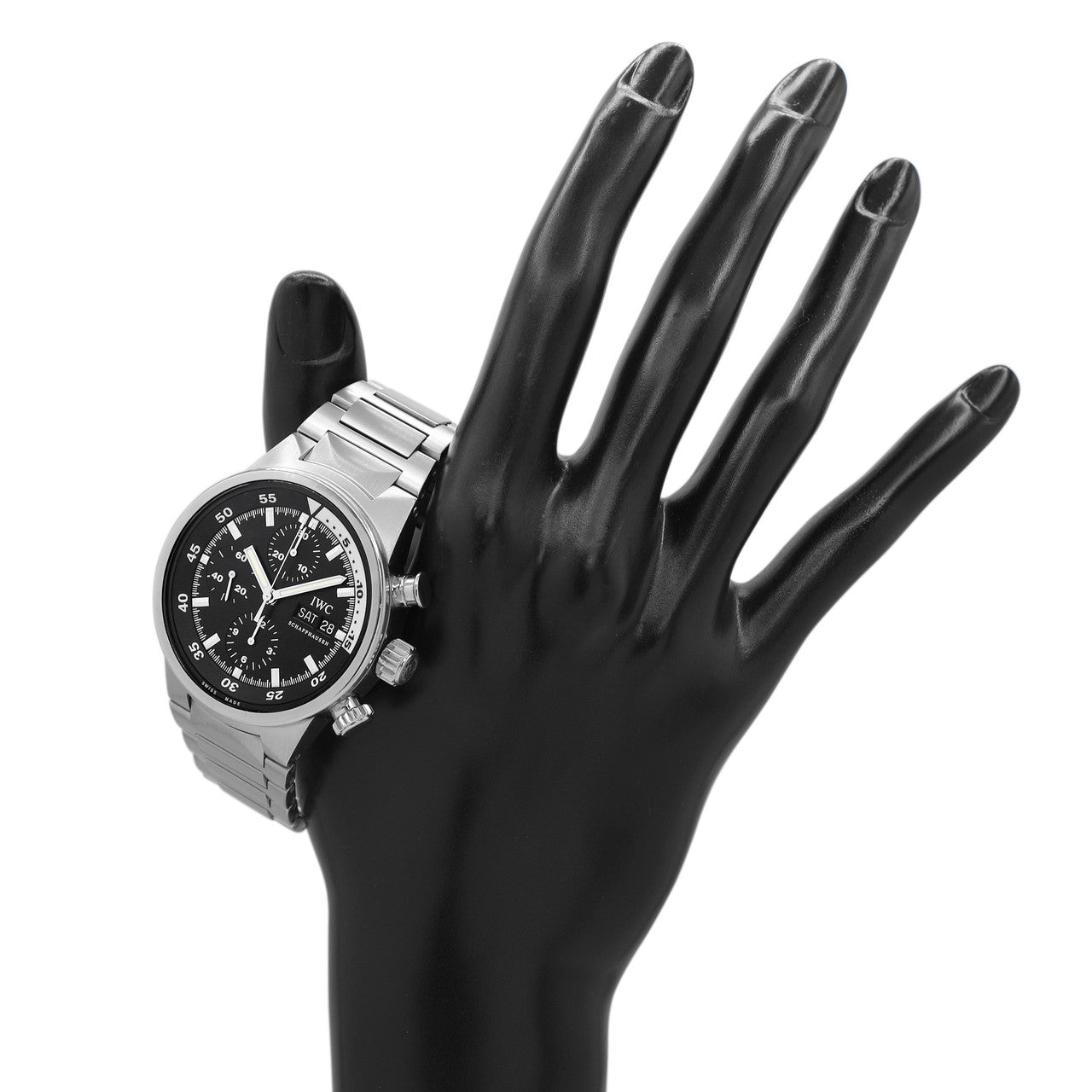 Exclusive IWC Stainless Steel Aquatimer Chronograph IW371928 — Detail View