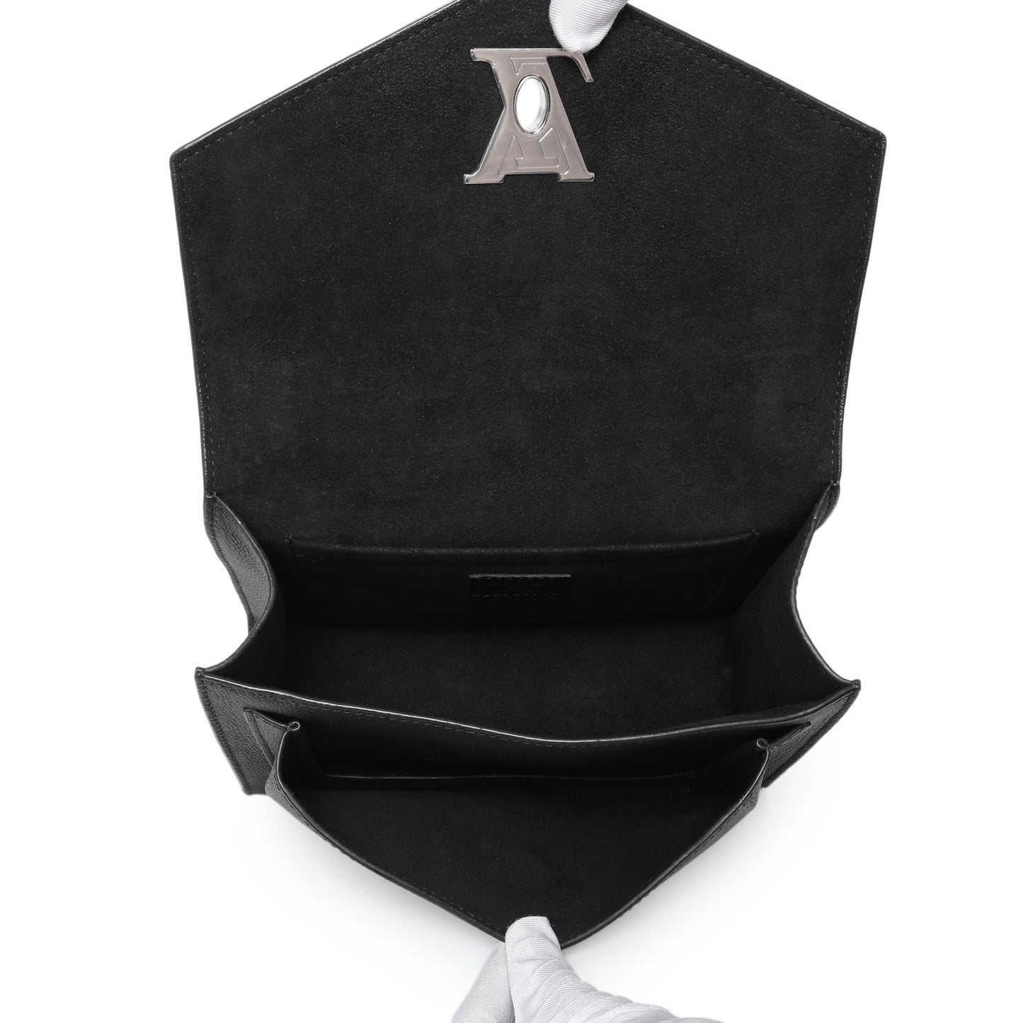 Exclusive Louis Vuitton Black Soft Calfskin Mylockme Chain Bag — Alternate View 8