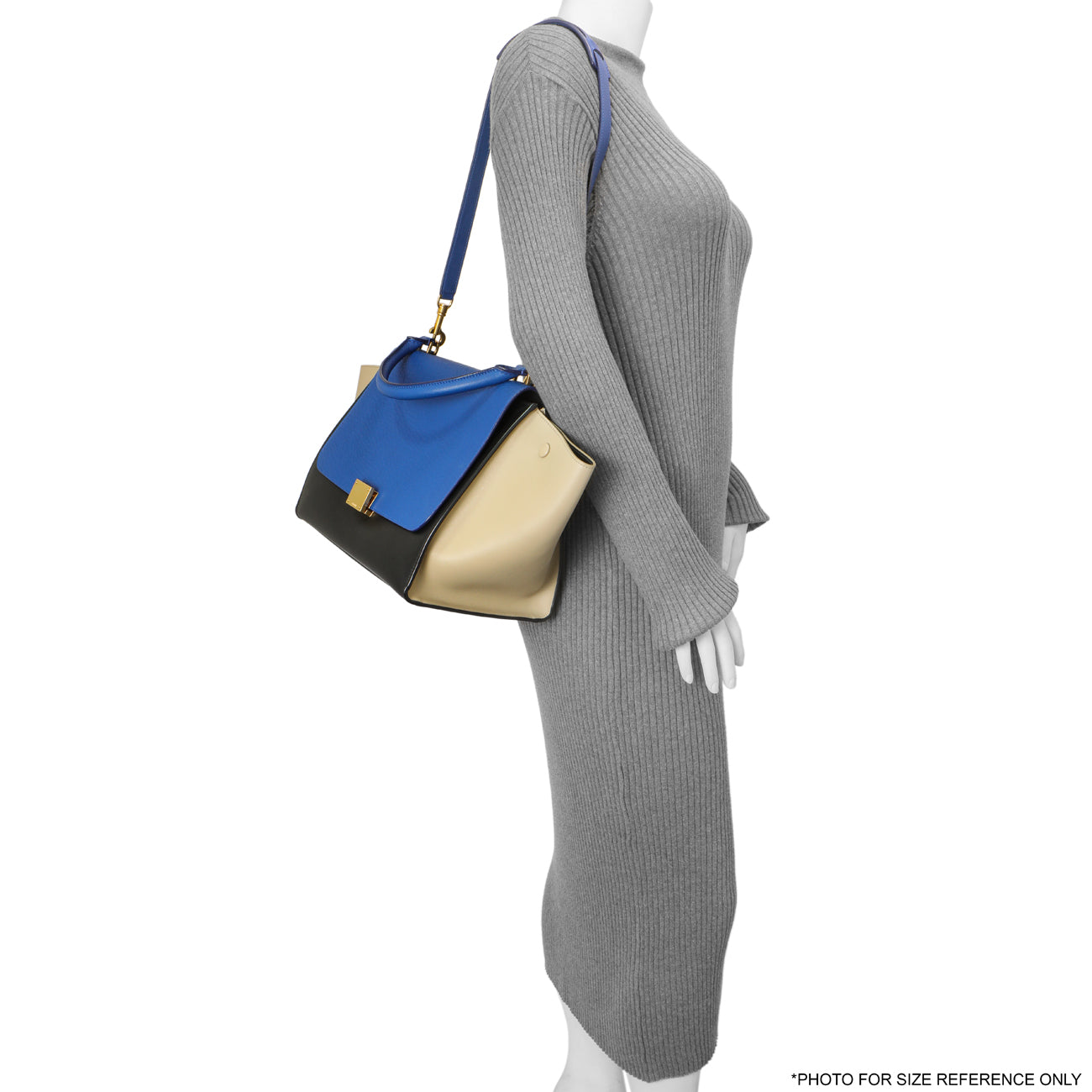 Exclusive Celine Tri-Color Calfskin Medium Trapeze — Alternate View 12