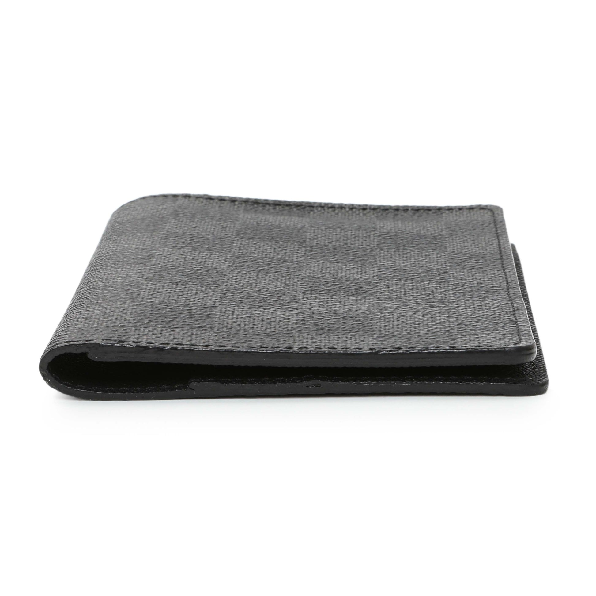 Exclusive Louis Vuitton Damier Graphite Passport Cover — Back View