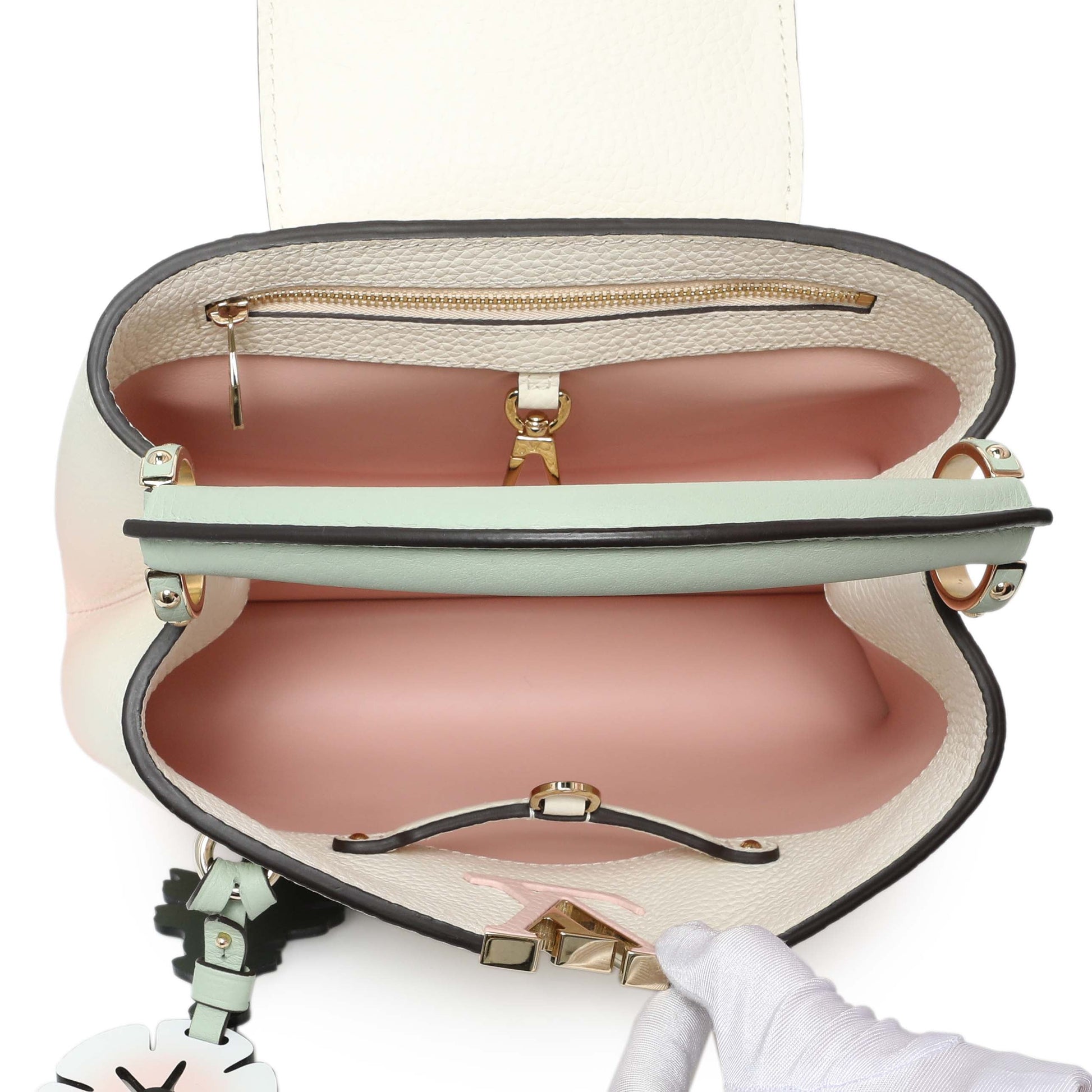 Exclusive Louis Vuitton Taurillon Capucines BB — Top View