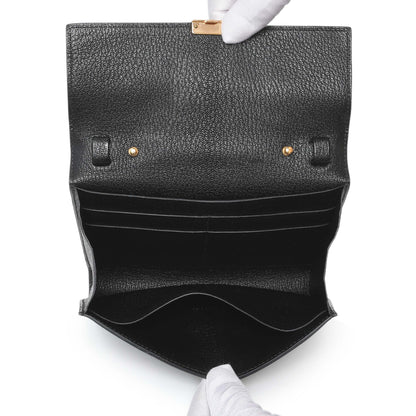 Exclusive Hermes Black Chèvre Mysore Clic 16 — Top View