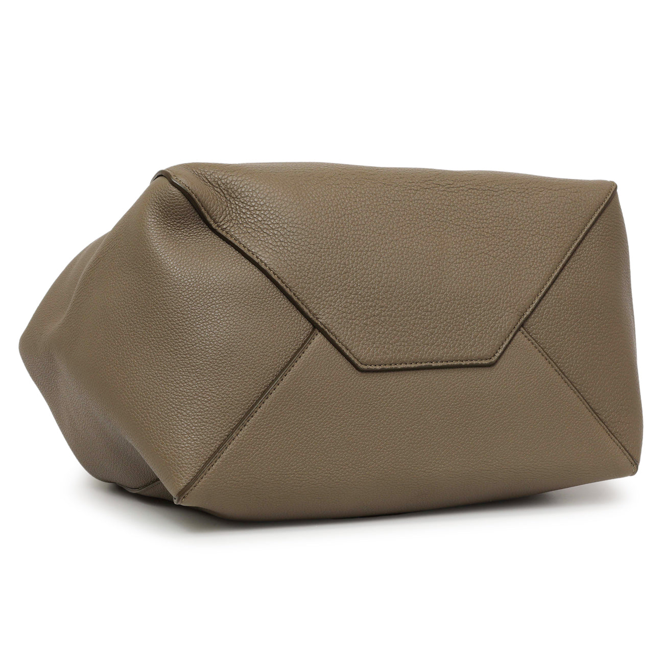 Exclusive Celine Taupe Soft Grained Calfskin Small Belt Cabas Phantom — Back View