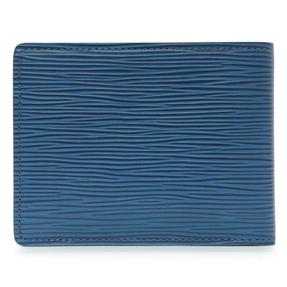Exclusive Louis Vuitton Cobalt Epi Initials Multiple Wallet — Side View