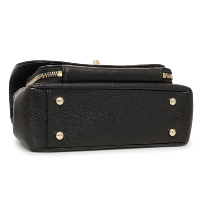 Exclusive Chanel Black Caviar Medium Business Affinity Flap — Back View