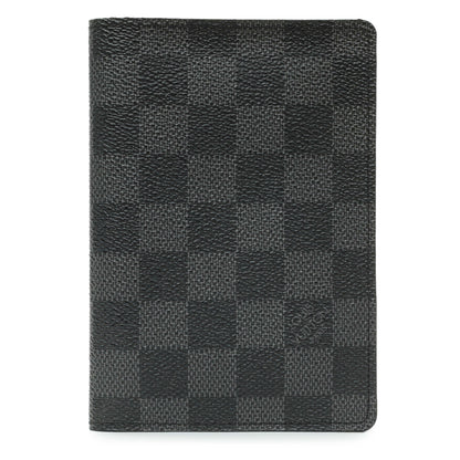 Exclusive Louis Vuitton Damier Graphite Passport Cover — Front View