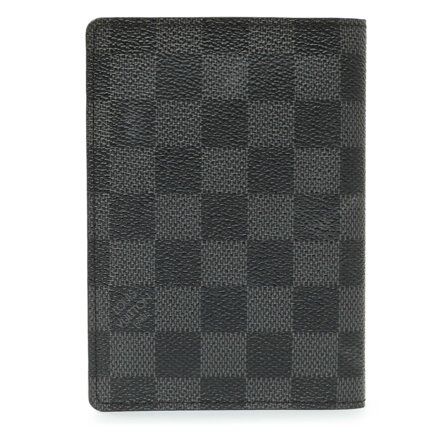 Exclusive Louis Vuitton Damier Graphite Passport Cover — Side View