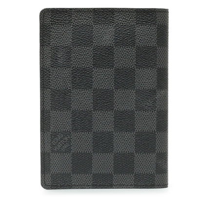 Exclusive Louis Vuitton Damier Graphite Passport Cover — Side View