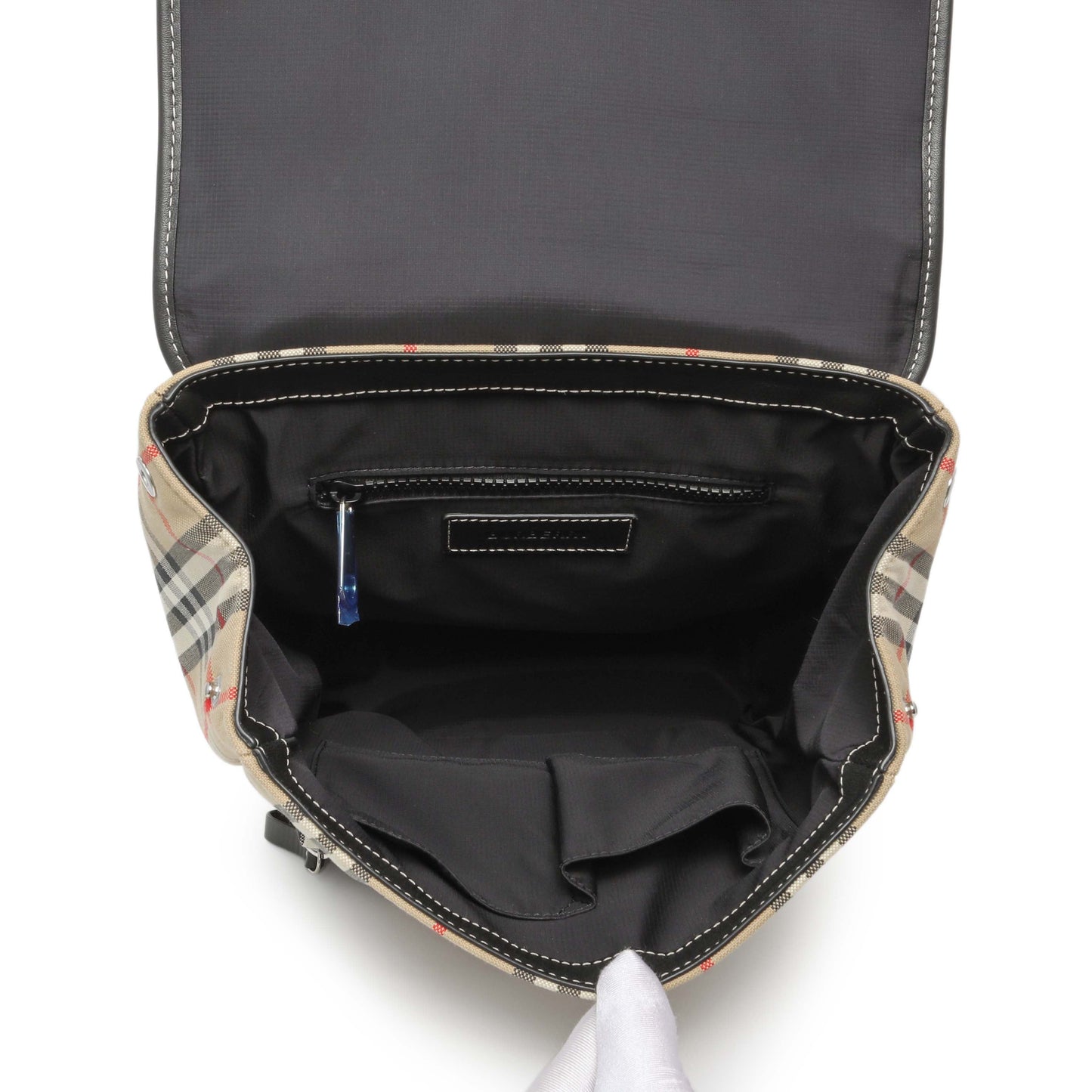 Exclusive Burberry Vintage Check Dewey Backpack — Top View