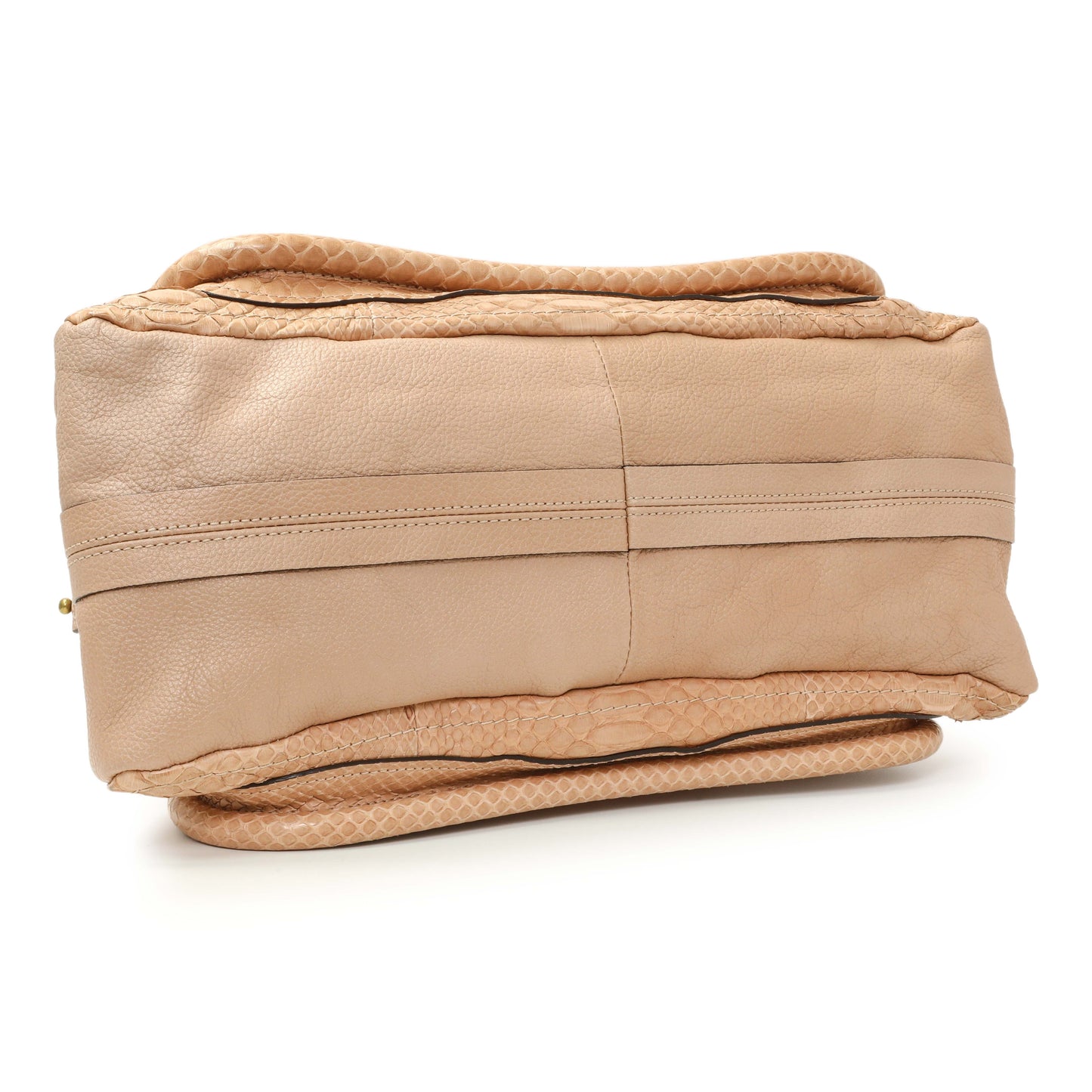 Exclusive Chloe Nude Python Medium Paraty — Back View