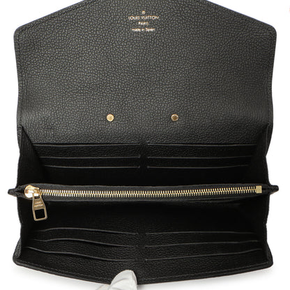 Exclusive Louis Vuitton Black Empreinte Metis Wallet — Top View