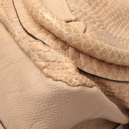 Exclusive Chloe Nude Python Medium Paraty — Detail View