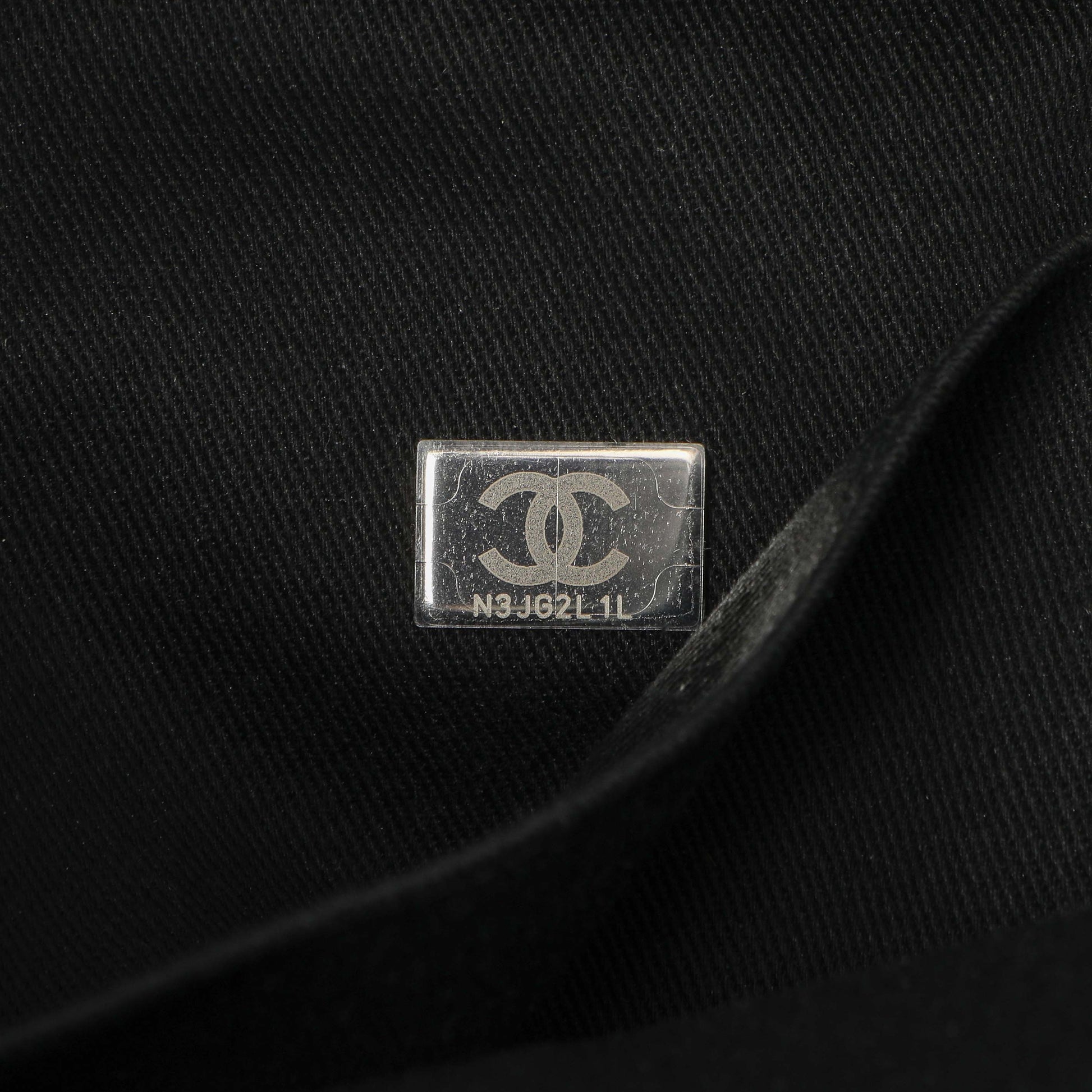 Exclusive Chanel Black Canvas Small Deauville Tote — Lifestyle View