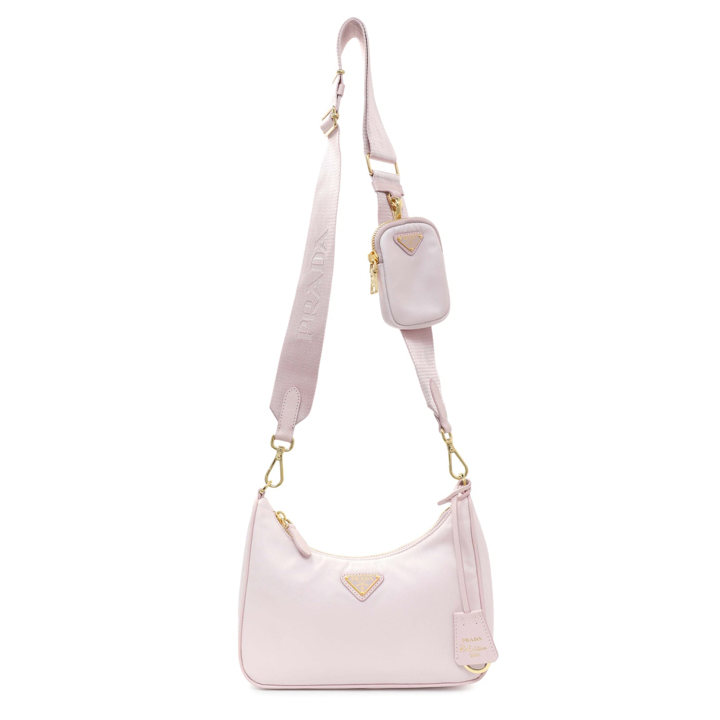 Exclusive Prada Alabastro Nylon Re-Edition 2005 shoulder bag — Front View