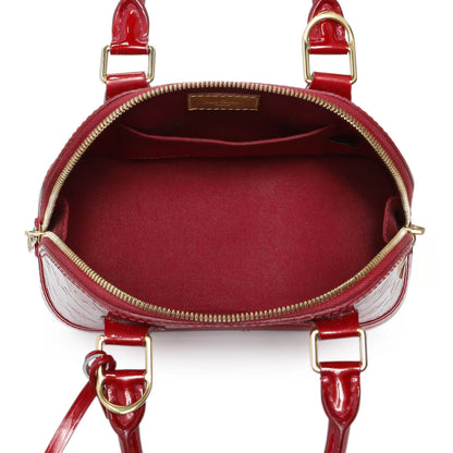 Exclusive Louis Vuitton Red Vernis Alma BB — Alternate View 8