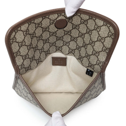 Exclusive Gucci GG Supreme Monogram Neo Vintage Web Belt Bag — Top View
