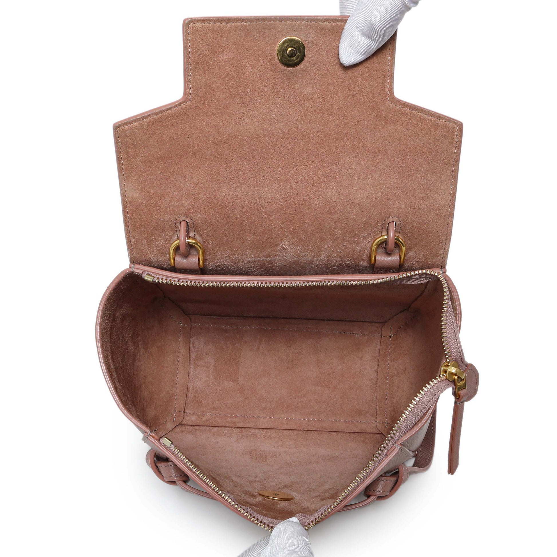 Exclusive Celine Rose Grained Calfskin Nano Belt Bag — Alternate View 8