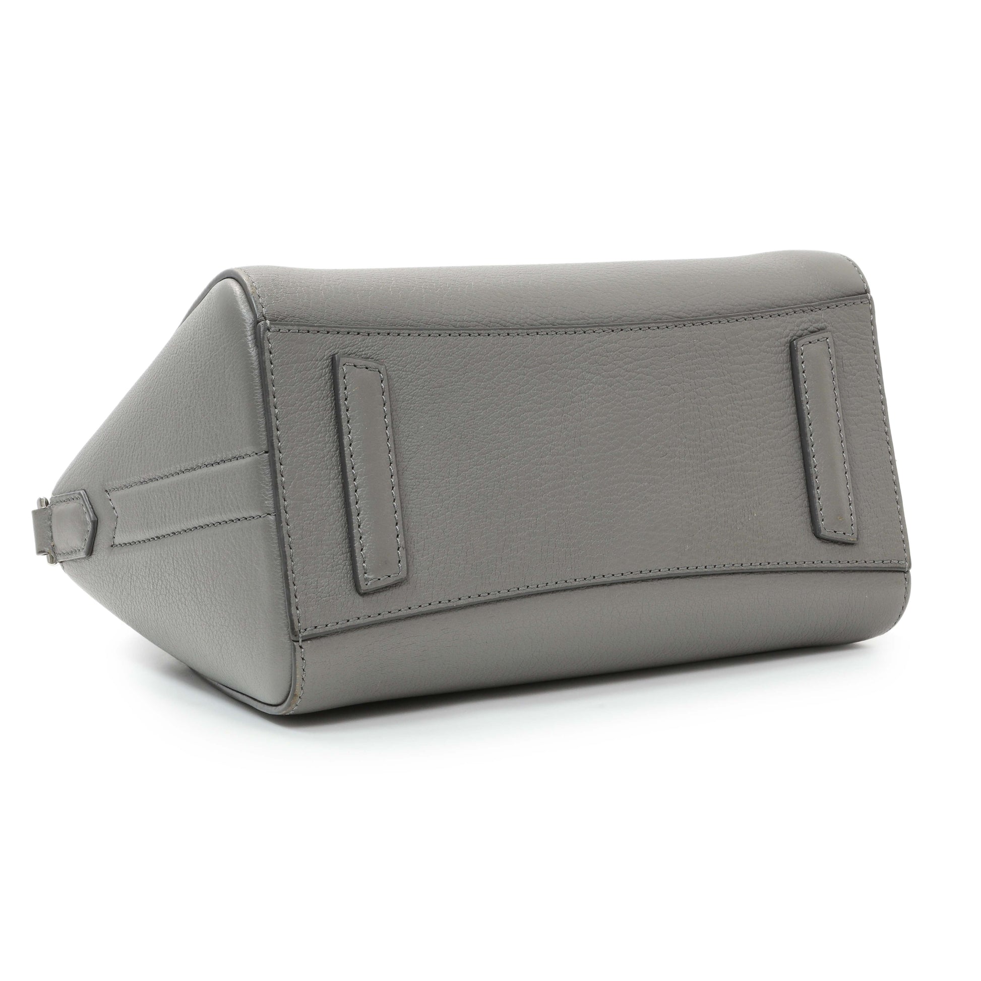 Exclusive Givenchy Grey Sugar Goatskin Antigona Mini — Back View
