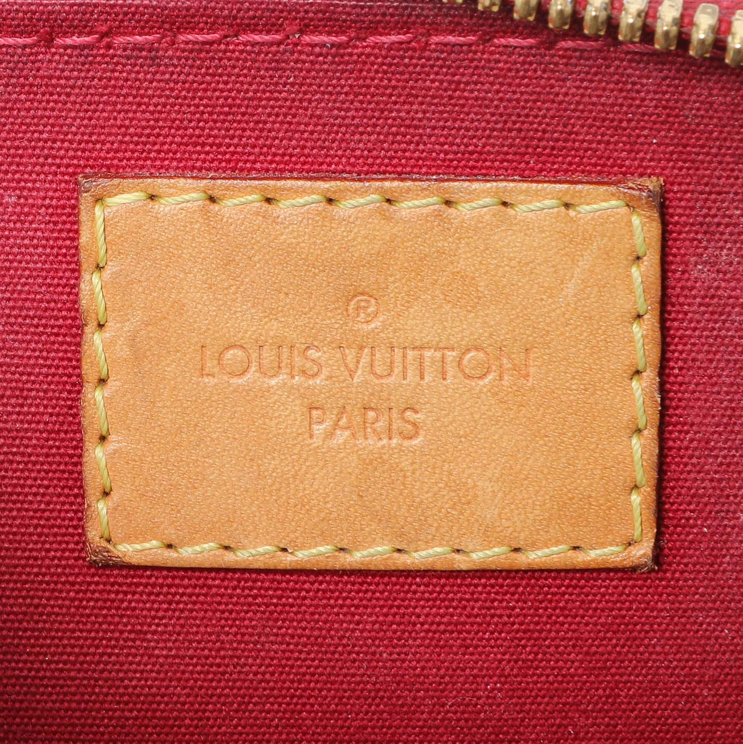 Exclusive Louis Vuitton Red Vernis Alma BB — Alternate View 9