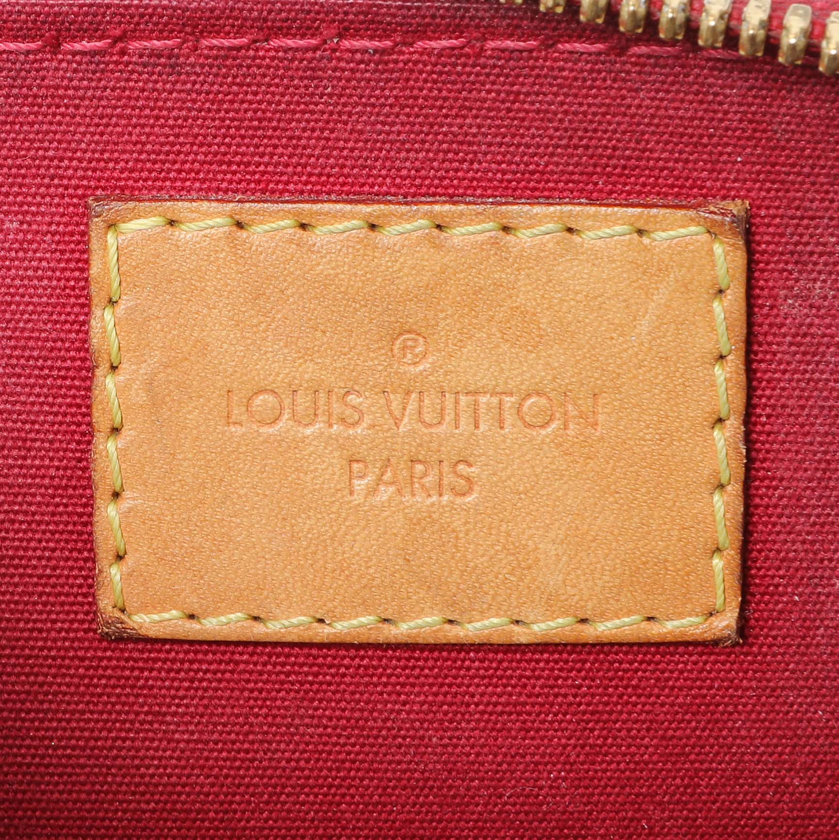 Exclusive Louis Vuitton Red Vernis Alma BB — Alternate View 9