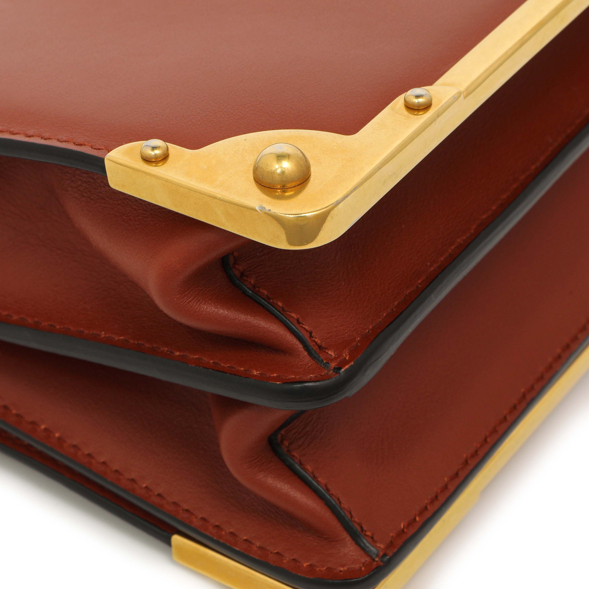 Exclusive Prada Cotto Nero City Calf Saffiano Cahier Bag — Alternate View 7