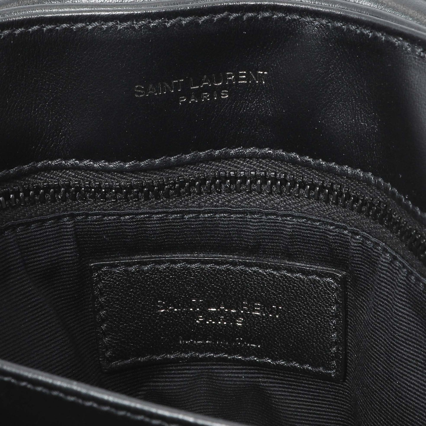 Exclusive Saint Laurent Black Calfskin Monogram Toy Loulou Crossbody — Alternate View 9