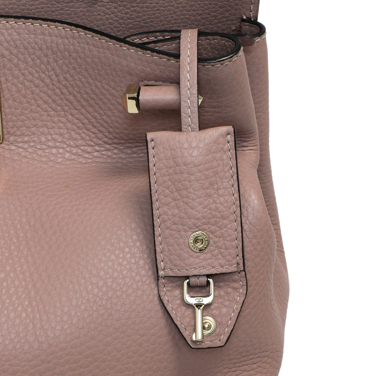 Exclusive Valentino Mauve Pebbled Calfskin Medium Joylock Satchel — Alternate View 14