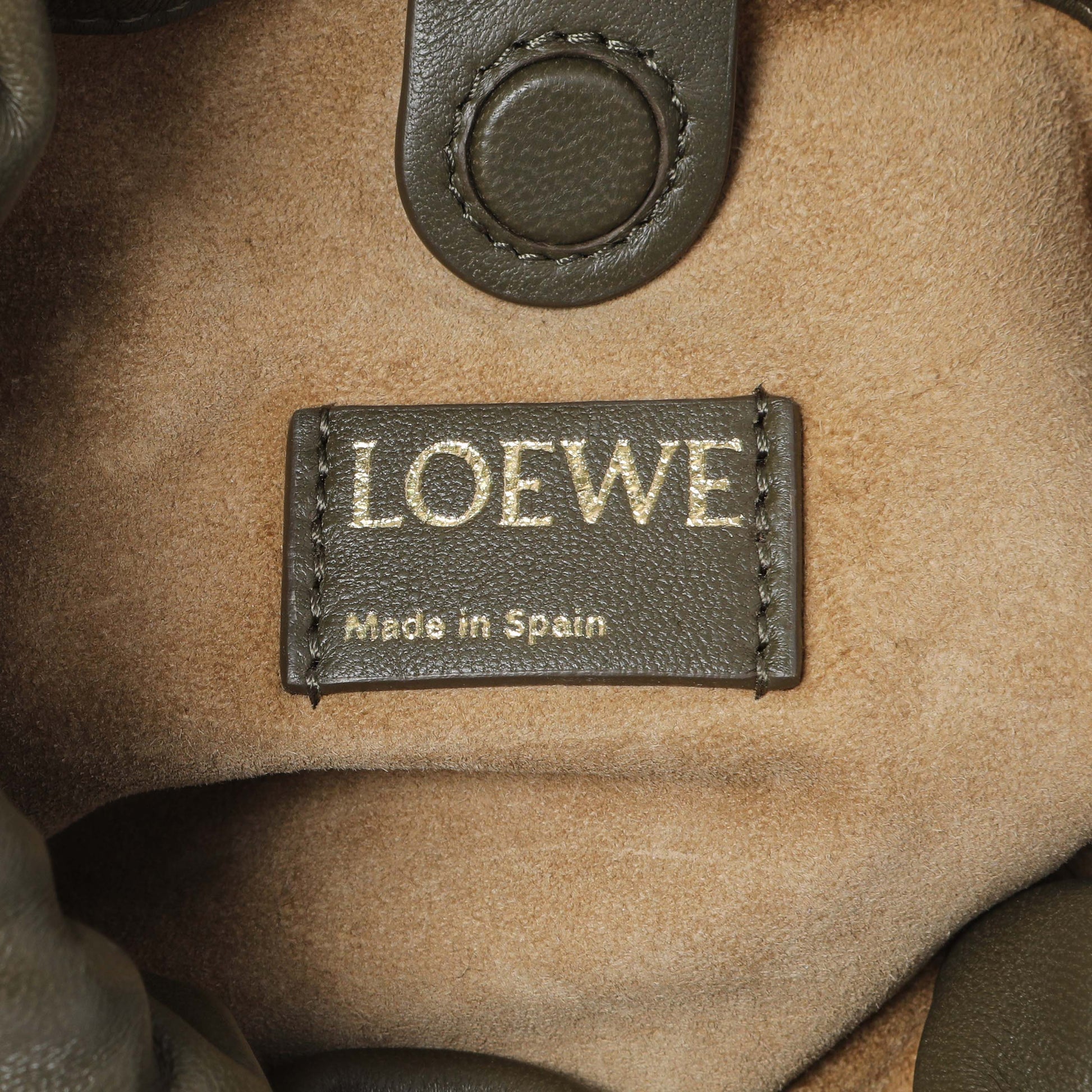 Exclusive Loewe Donut Chain Mini Flamenco Knot Clutch — Detail View