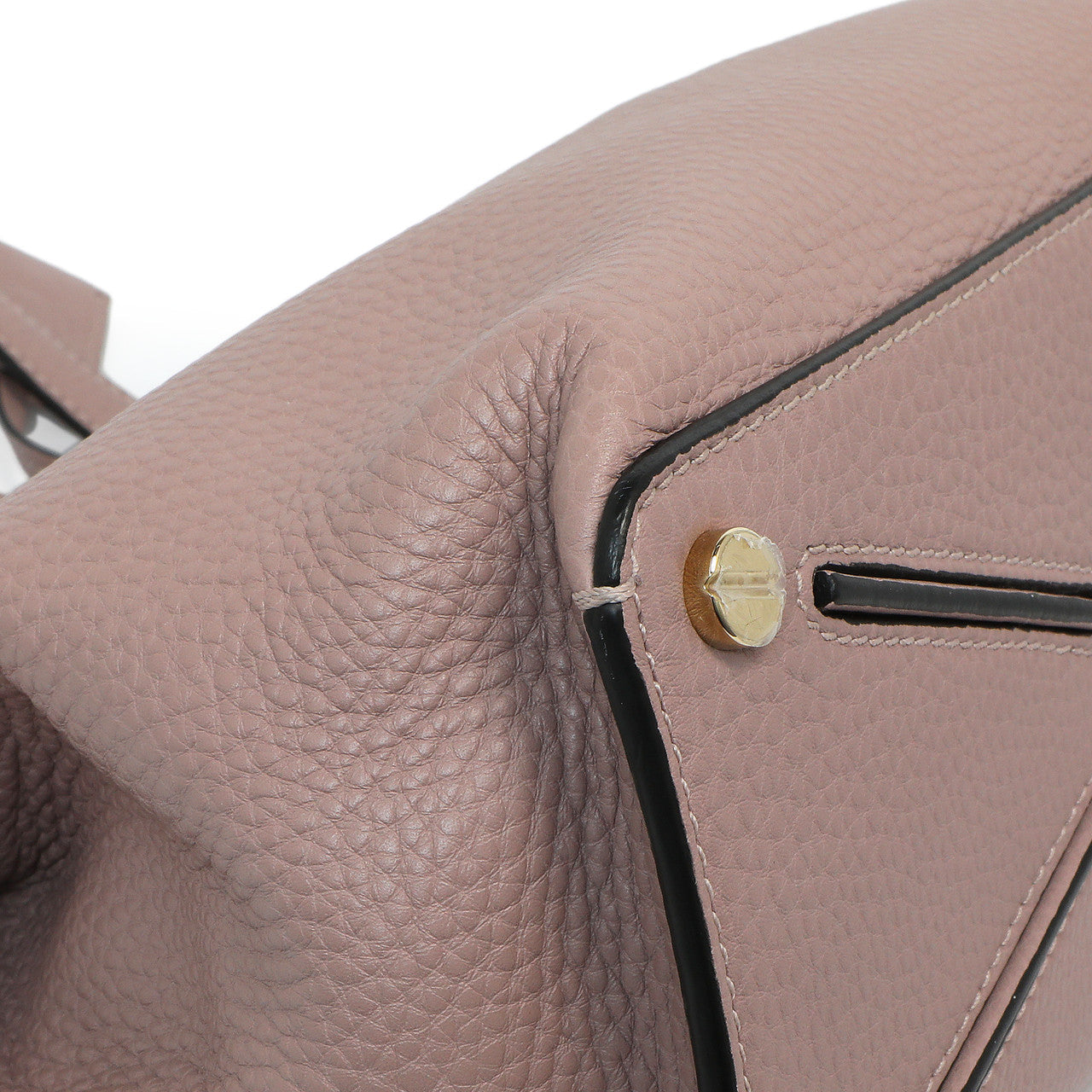 Exclusive Valentino Mauve Pebbled Calfskin Medium Joylock Satchel — Lifestyle View