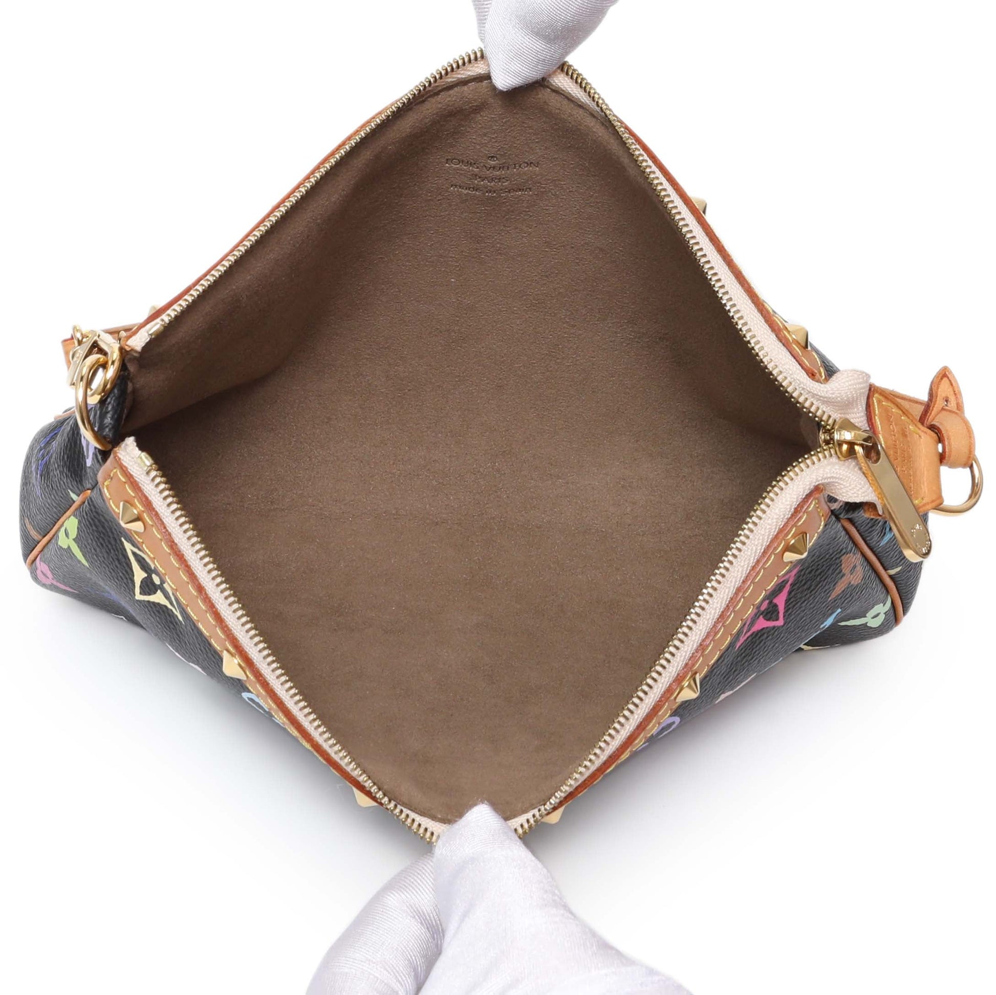 Exclusive Louis Vuitton Black Monogram Multicolor Pochette Accessories — Alternate View 8