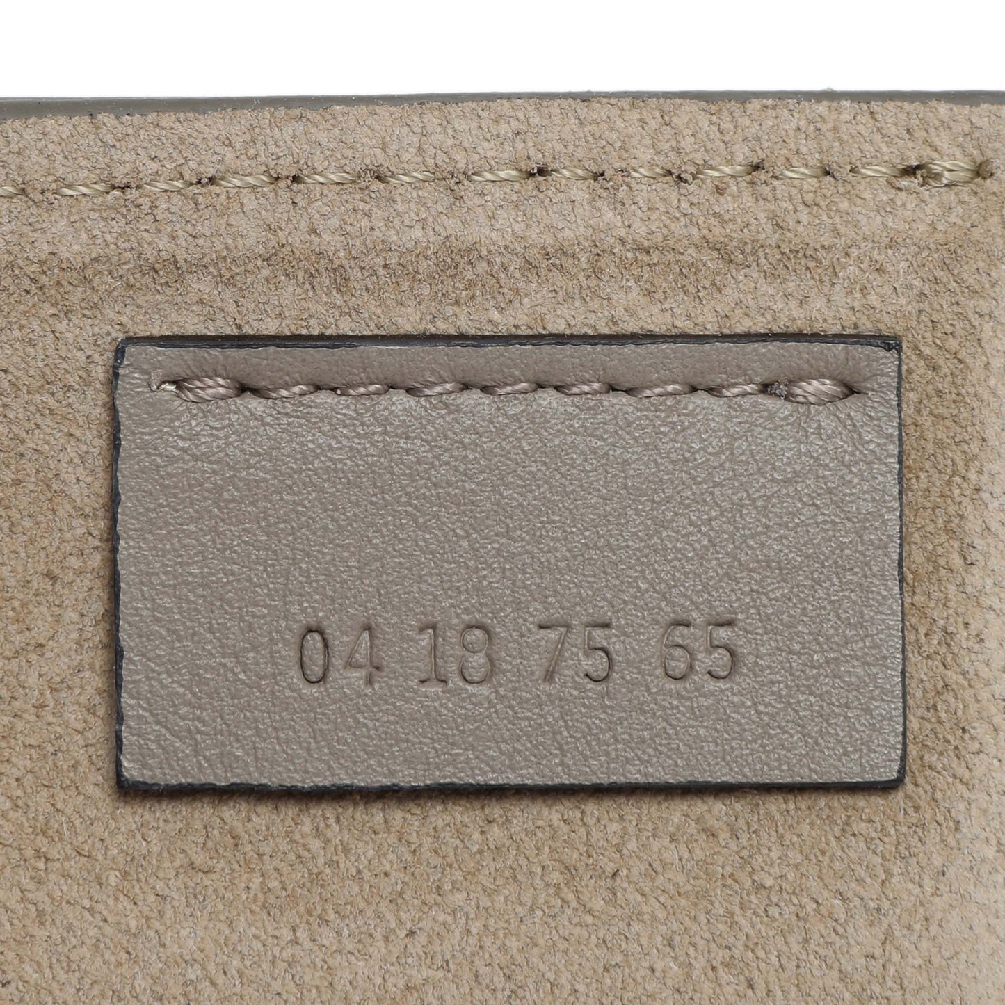 Exclusive Chloe Grey Suede Calfskin Mini Faye Shoulder Bag — Lifestyle View