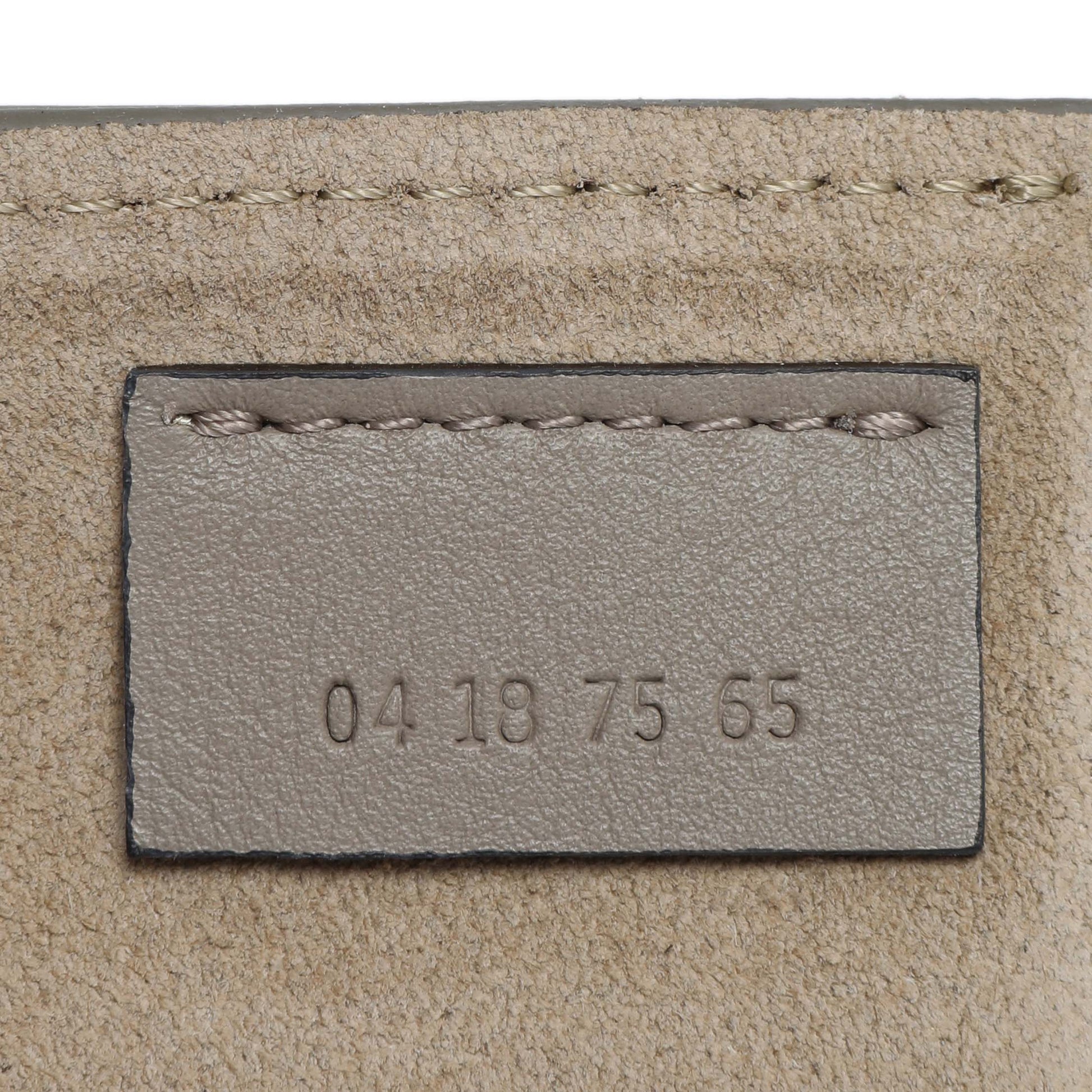 Exclusive Chloe Grey Suede Calfskin Mini Faye Shoulder Bag — Lifestyle View