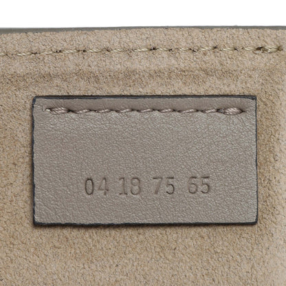 Exclusive Chloe Grey Suede Calfskin Mini Faye Shoulder Bag — Lifestyle View
