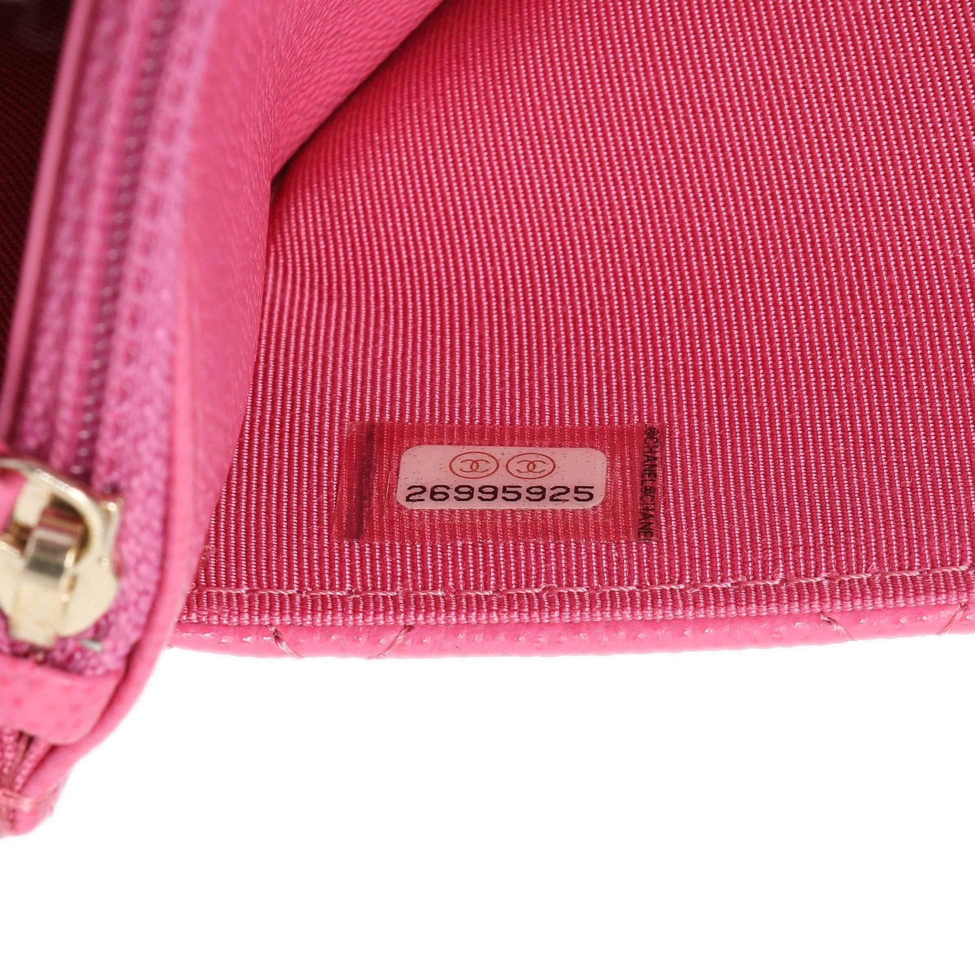 Exclusive Chanel Pink Caviar Wallet on Chain — Alternate View 7