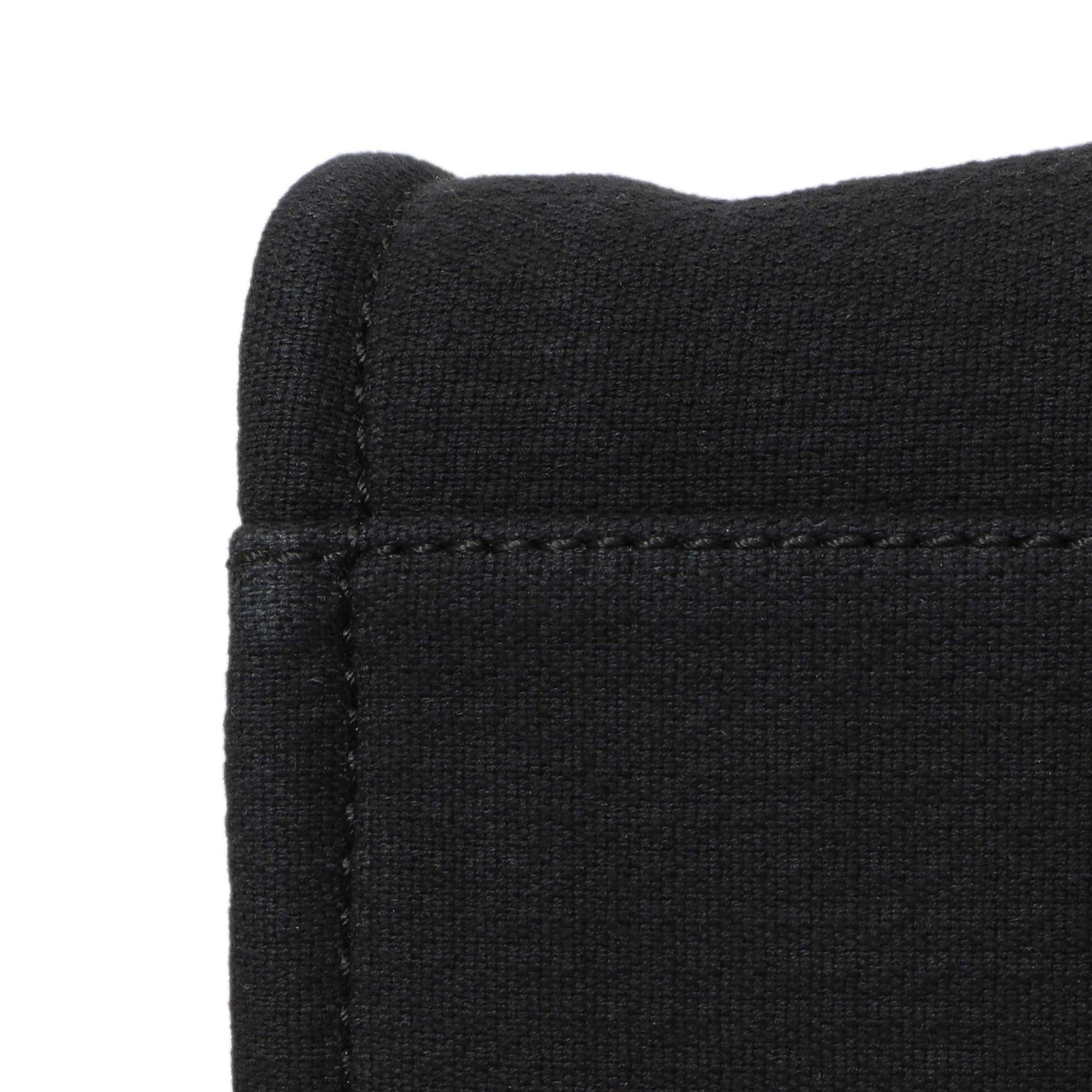 Exclusive Chanel Black Canvas Small Deauville Tote — Alternate View 8