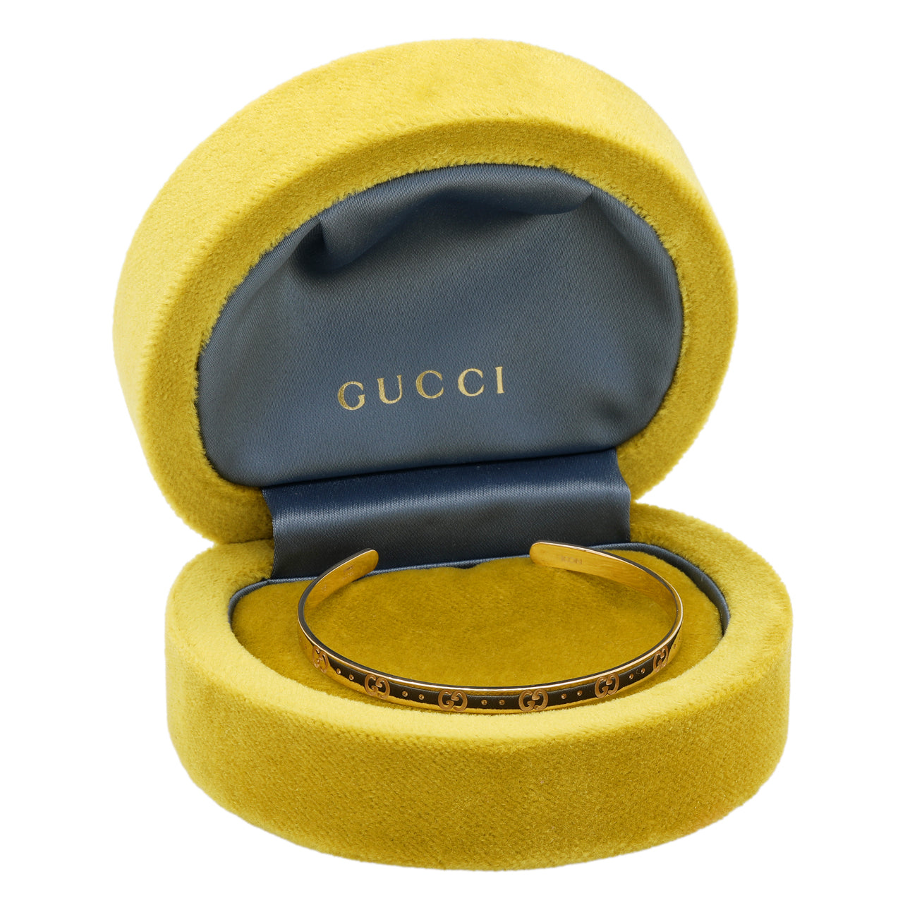 Exclusive Gucci 18K Yellow Gold Icon Bracelet — Top View