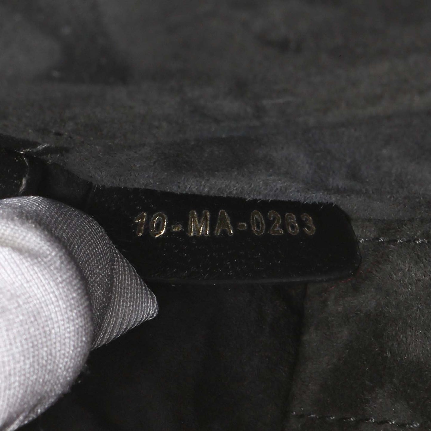 Exclusive Christian Dior Black Lambskin Cannage Micro Lady D-Joy — Alternate View 10