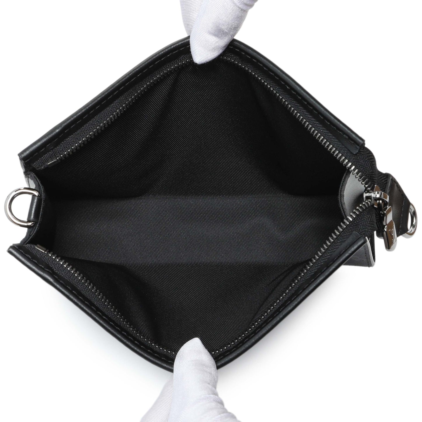 Exclusive Louis Vuitton Monogram Eclipse Gaston Wearable Wallet — Top View