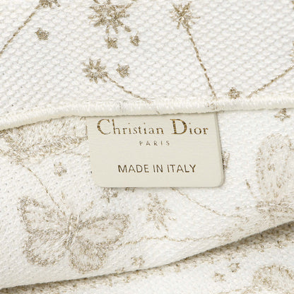 Exclusive Christian Dior White Gold Canvas Embroidered Medium Zodiac Print Book Tote — Alternate View 9