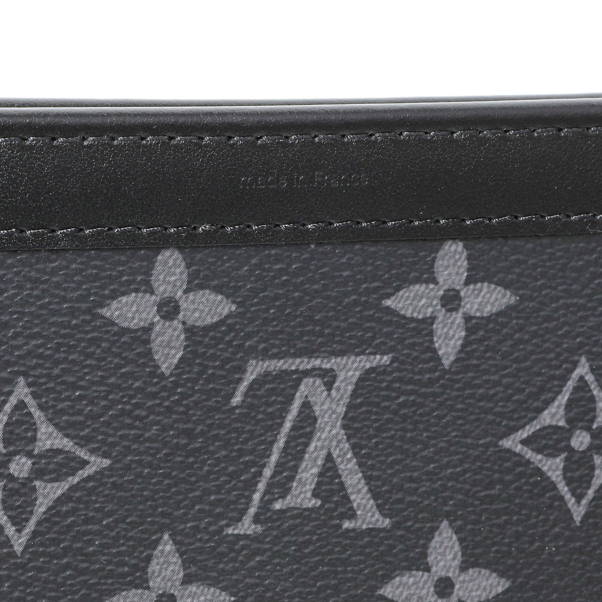 Exclusive Louis Vuitton Monogram Eclipse Gaston Wearable Wallet — Detail View