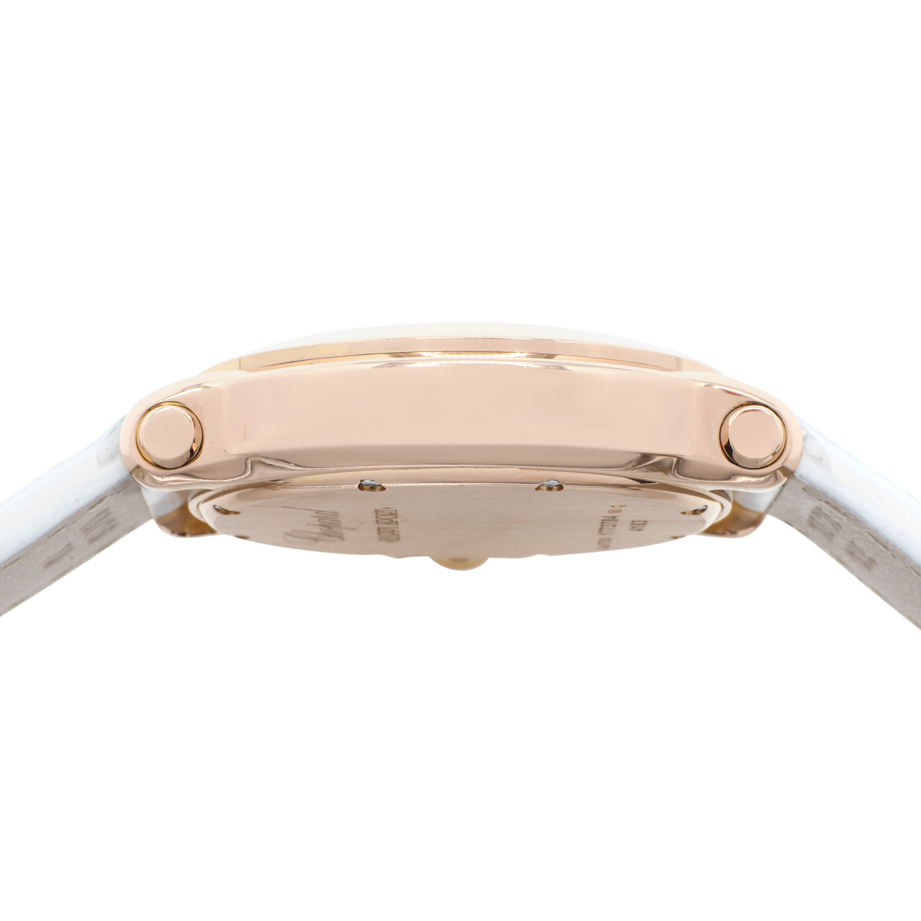 Exclusive Chopard 18K Rose Gold Diamond Happy Sport 4183 — Back View